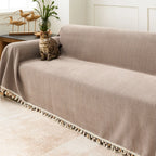 Herringbone Tassel Edge Sofa Cover