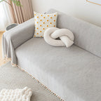 Herringbone Tassel Edge Sofa Cover