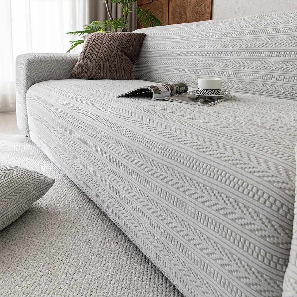 Hidden Pattern Jacquard Stretch Slipcover