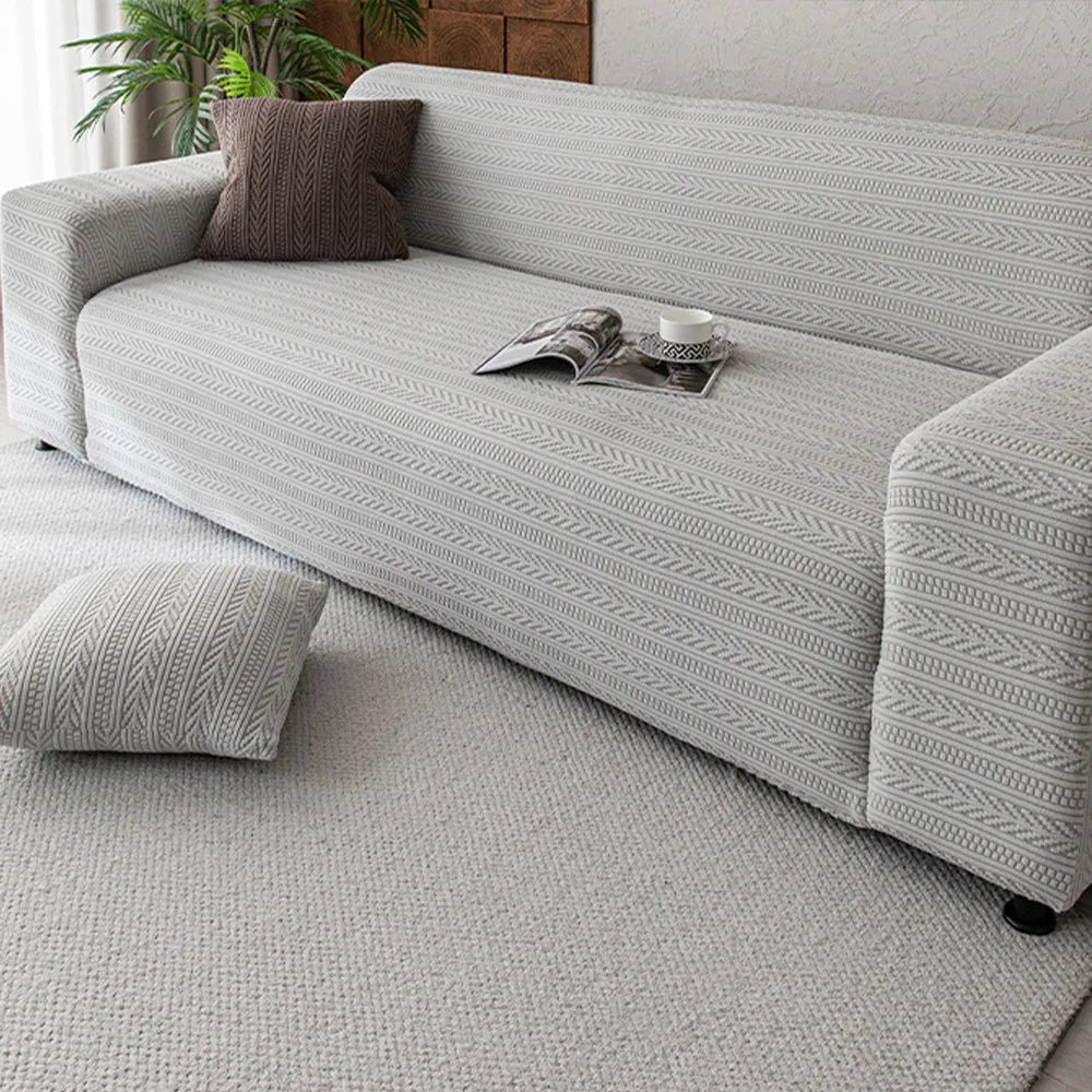 Hidden Pattern Jacquard Stretch Slipcover