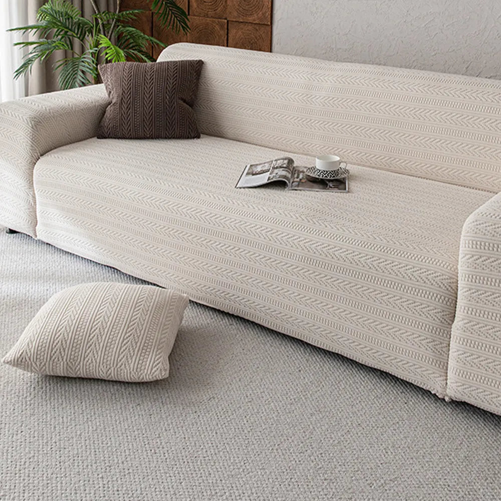 Hidden Pattern Jacquard Stretch Slipcover