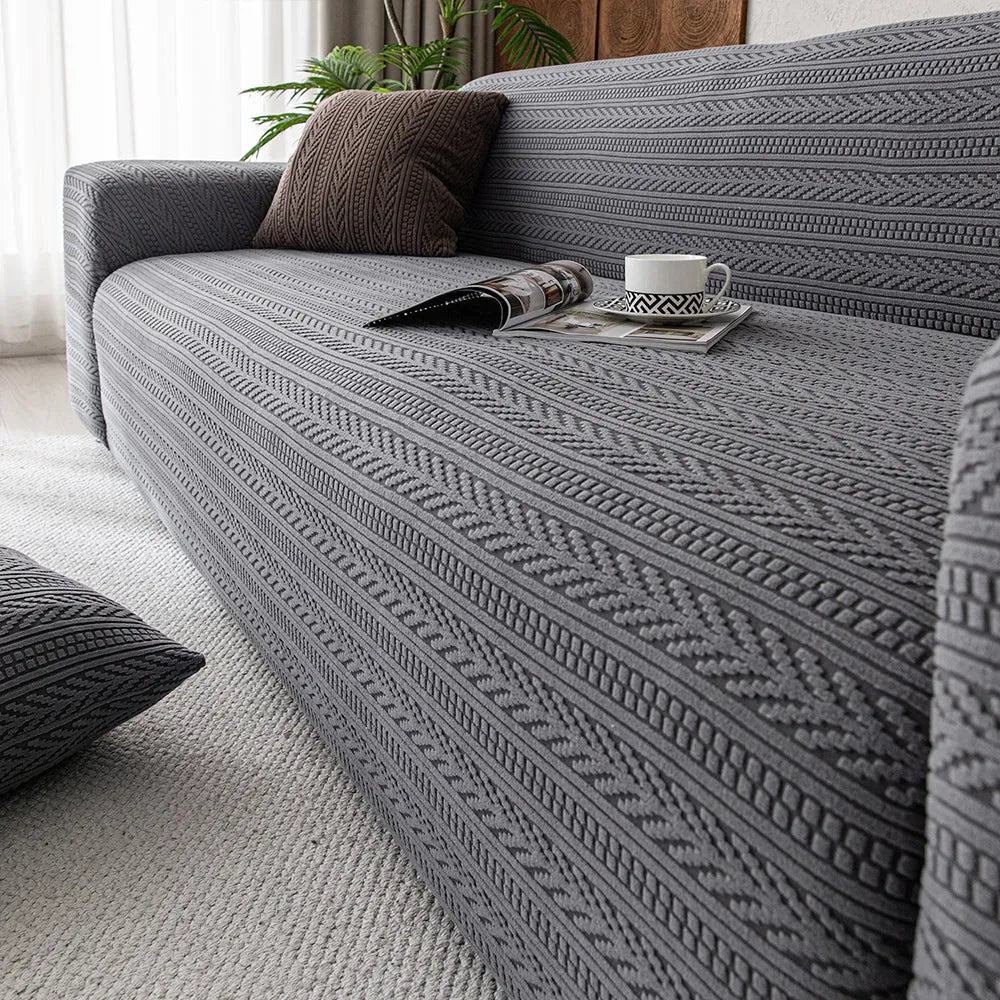 Hidden Pattern Jacquard Stretch Slipcover