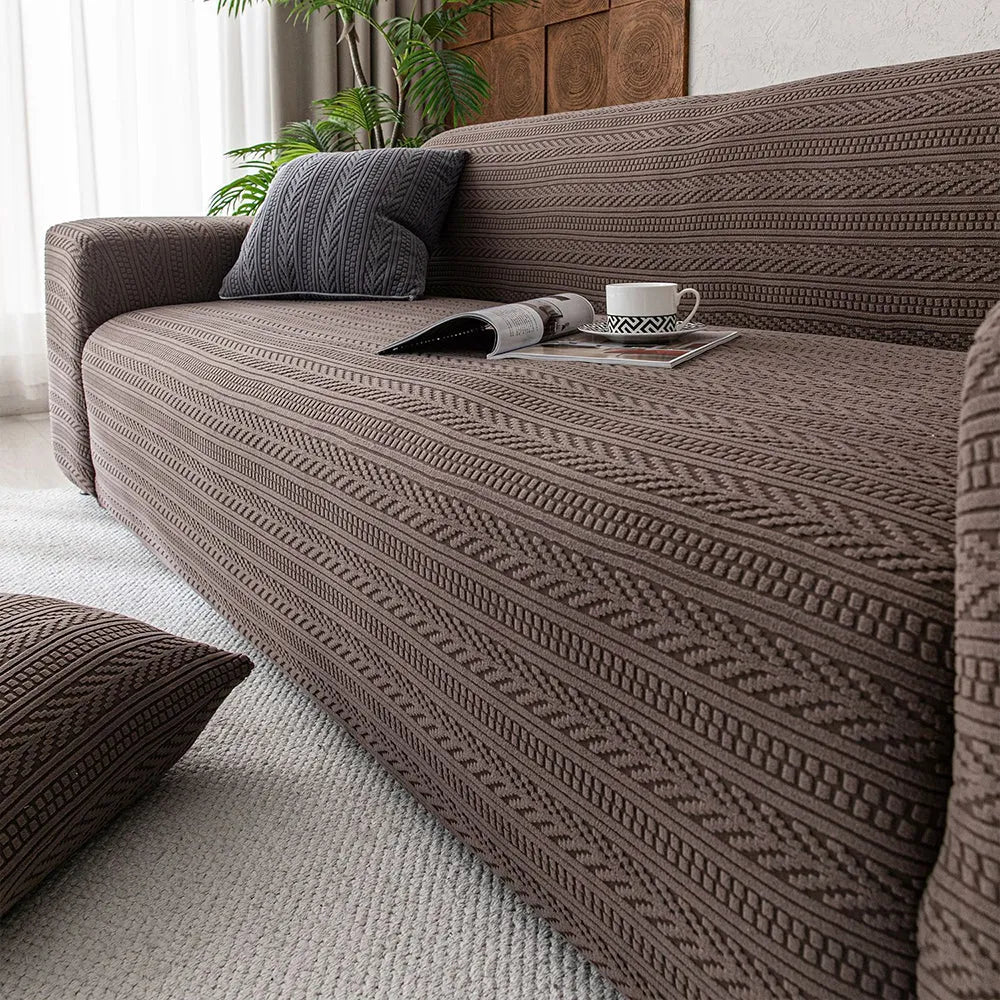 Hidden Pattern Jacquard Stretch Slipcover