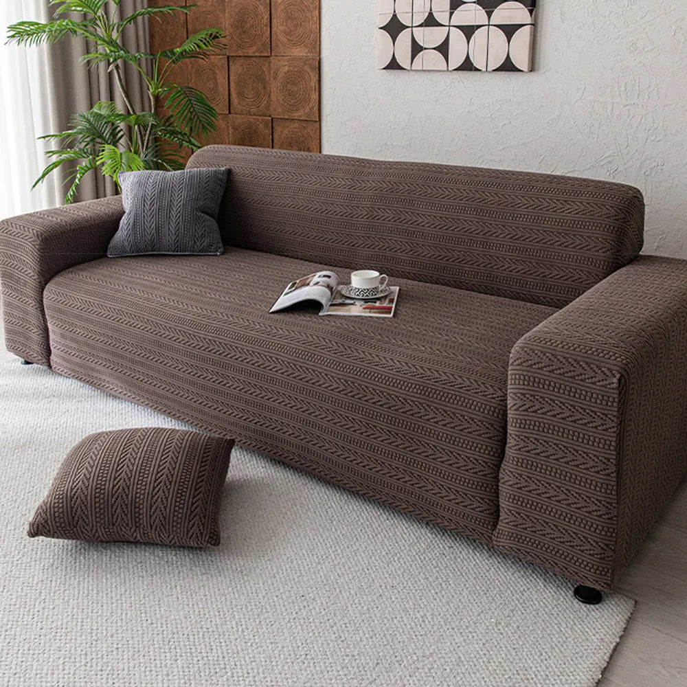 Hidden Pattern Jacquard Stretch Slipcover