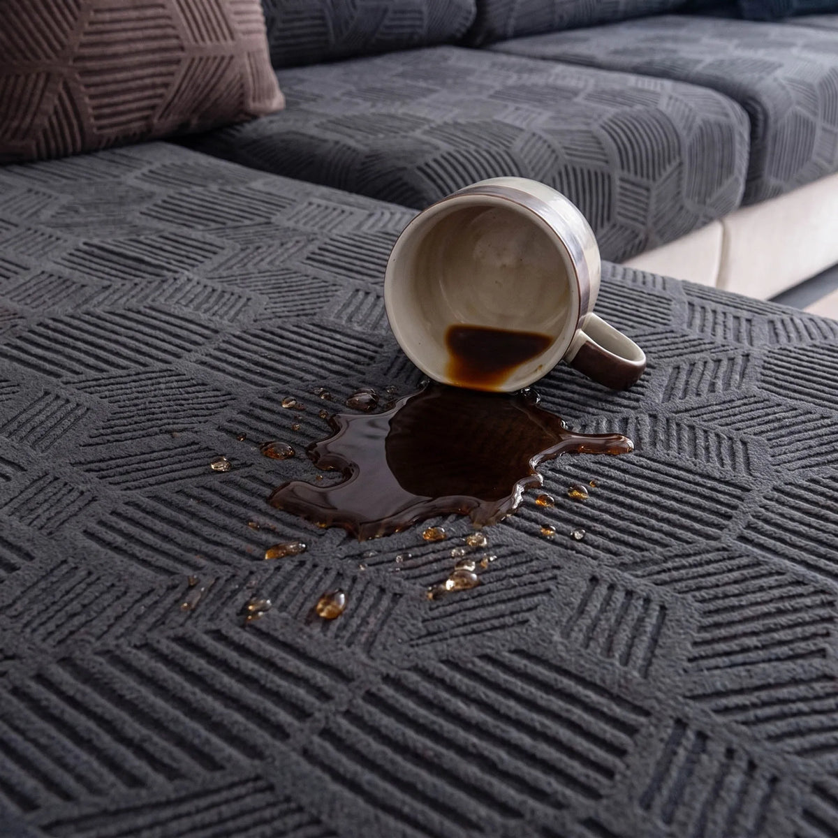 Honeycomb Jacquard Modular Sofa Cover