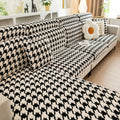 Houndstooth Fleece Modular Sofa Cover
