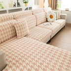 Houndstooth Fleece Modular Sofa Cover