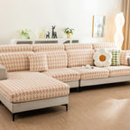 Houndstooth Fleece Modular Sofa Cover