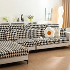 Houndstooth Fleece Modular Sofa Cover