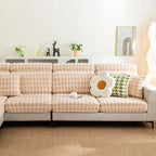 Houndstooth Fleece Modular Sofa Cover