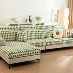Houndstooth Fleece Modular Sofa Cover