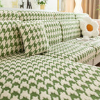 Houndstooth Fleece Modular Sofa Cover