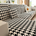 Houndstooth Fleece Modular Sofa Cover