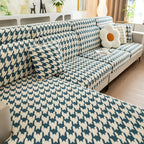 Houndstooth Fleece Modular Sofa Cover