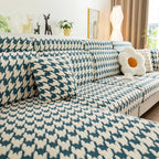 Houndstooth Fleece Modular Sofa Cover