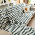Houndstooth Fleece Modular Sofa Cover