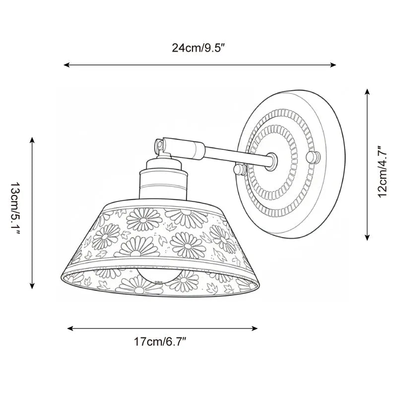 Indigo Porcelain Wall Light