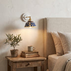 Indigo Porcelain Wall Light