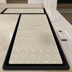 Ivory Chevron Runner Rug