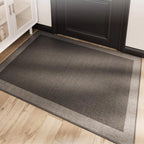 Jute Look Border Entryway Rug