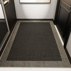 Jute Look Border Entryway Rug