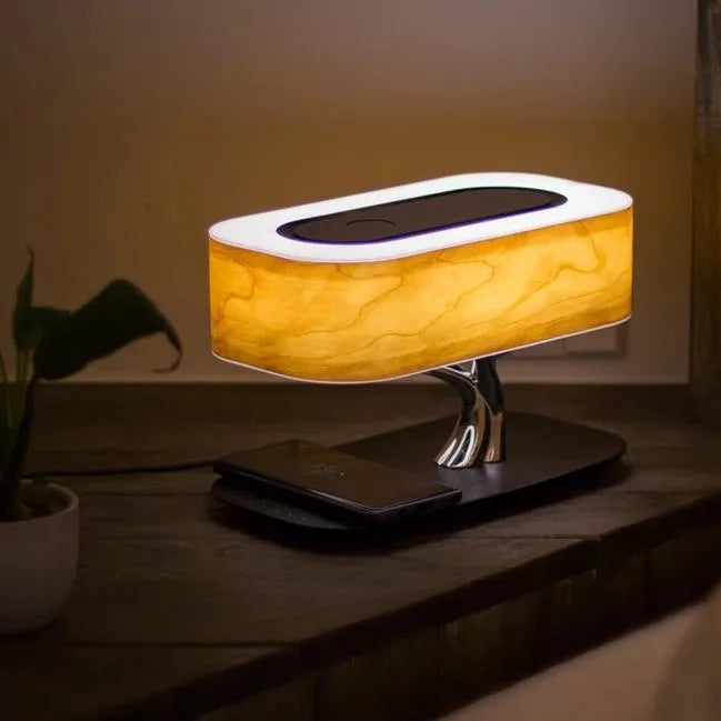 Lamp with Wireless Charger and Speaker