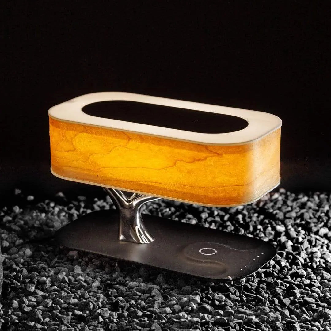 Lamp with Wireless Charger and Speaker