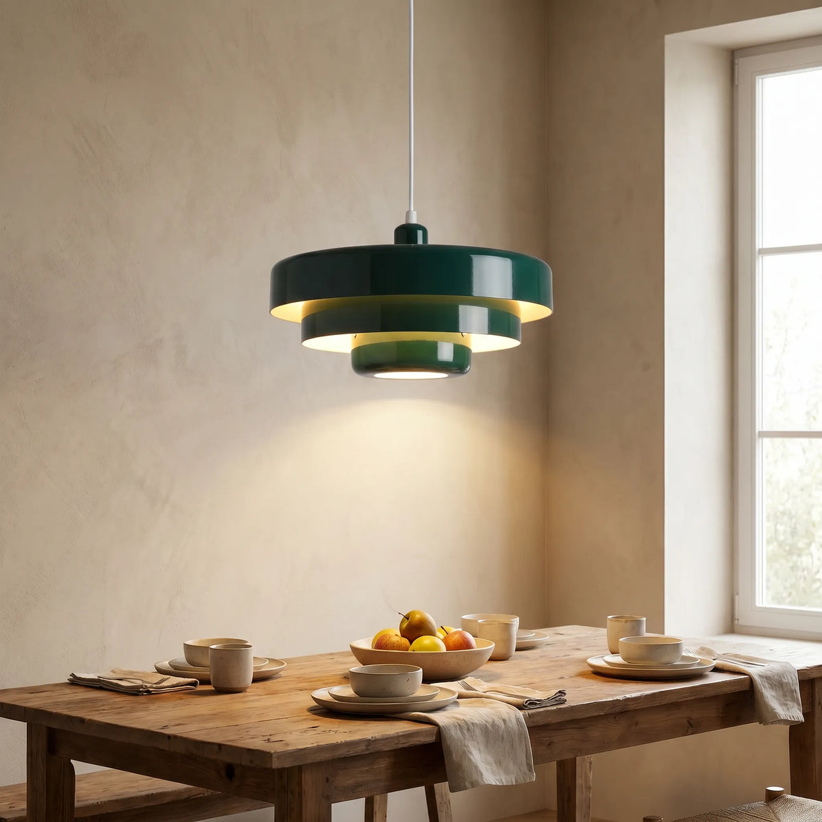 Layered Metal Pendant Light