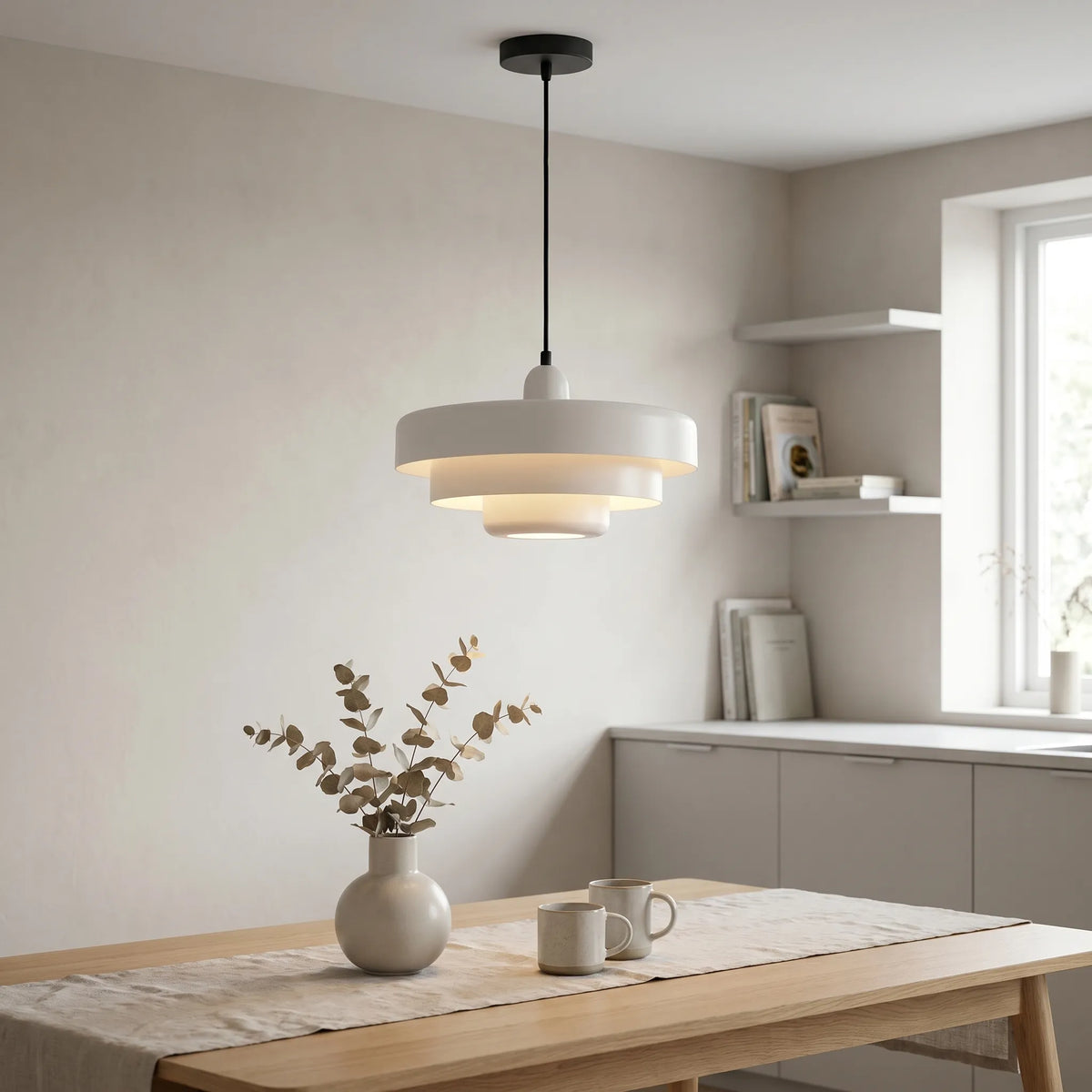 Layered Metal Pendant Light