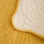 Leaf Embroidered Non-Slip Sofa Cover