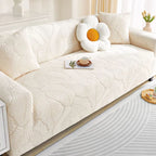 Leaf Jacquard Stretch Sofa Slipcover