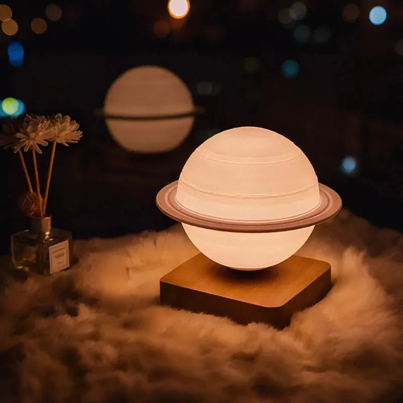 Levitating Moon Saturn Lamp