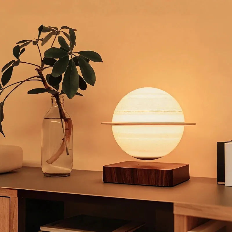 Levitating Moon Saturn Lamp