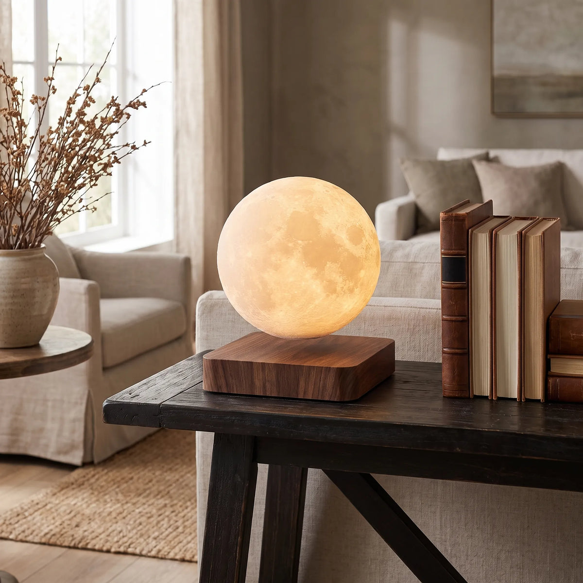 Levitating Moon Saturn Lamp