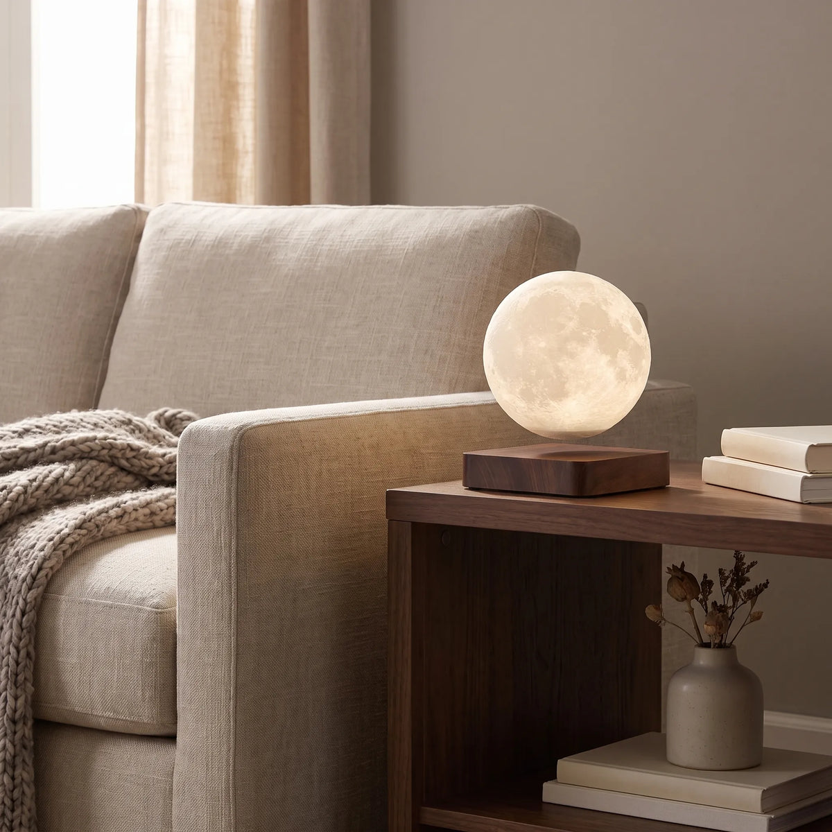 Levitating Moon Saturn Lamp