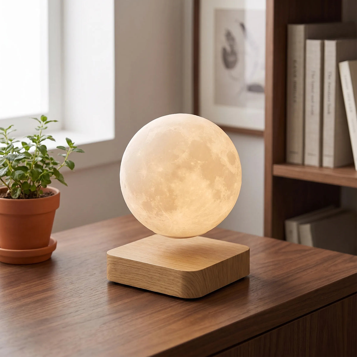 Levitating Moon Saturn Lamp