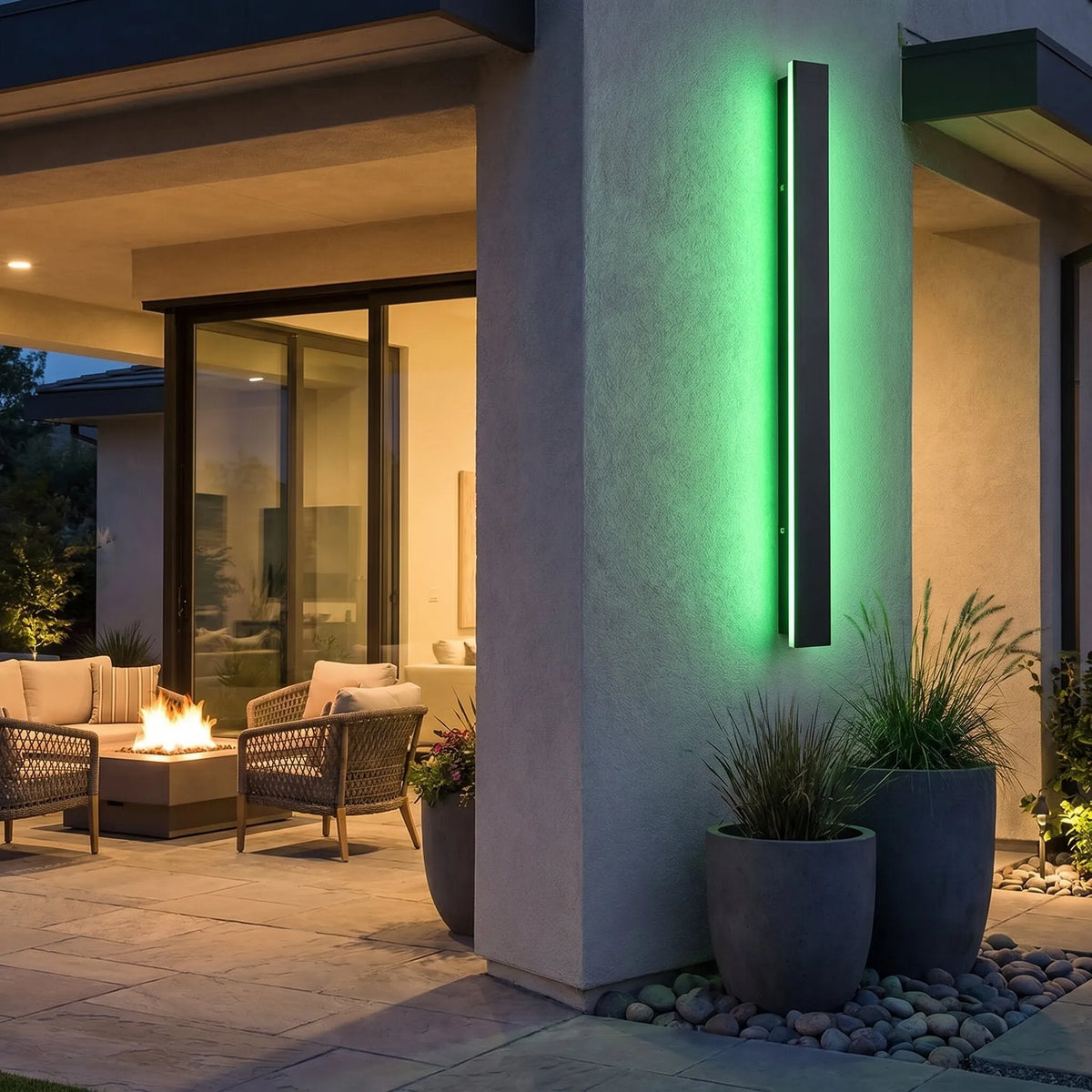 Linear Outdoor LED Wall Light