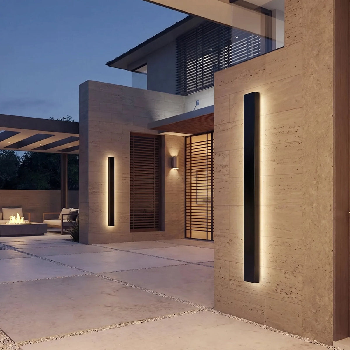 Linear Outdoor LED Wall Light