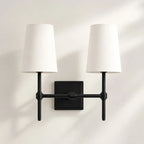 Linen Drum Multi Light Wall Lamp