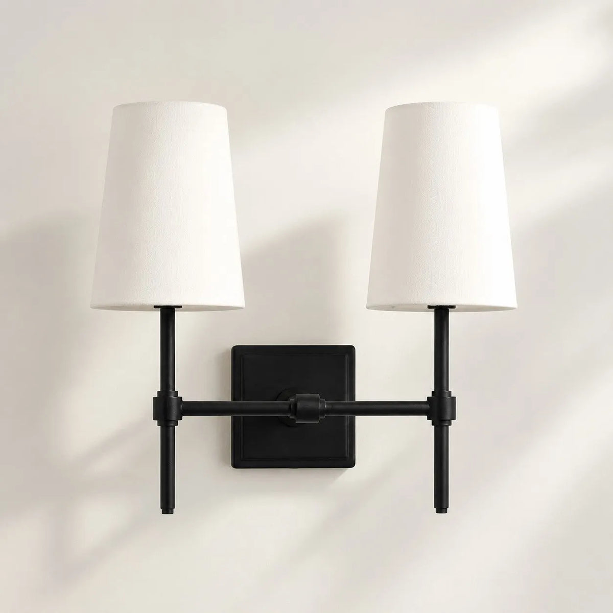 Linen Drum Multi Light Wall Lamp