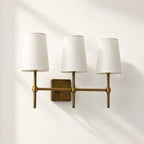 Linen Drum Multi Light Wall Lamp