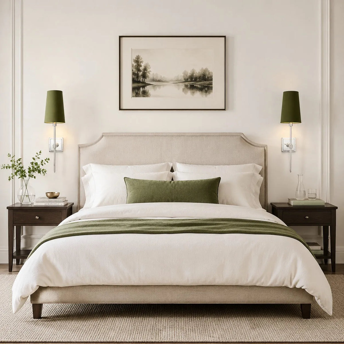 Linen Drum Multi Light Wall Lamp