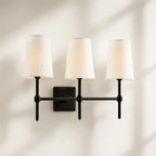 Linen Drum Multi Light Wall Lamp