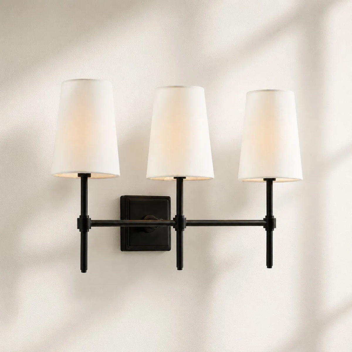 Linen Drum Multi Light Wall Lamp