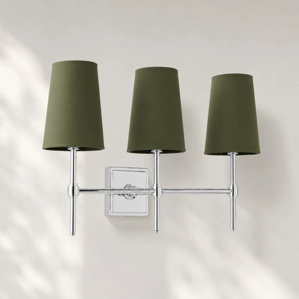 Linen Drum Multi Light Wall Lamp