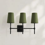 Linen Drum Multi Light Wall Lamp