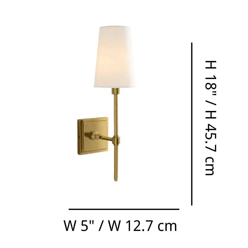 Linen Drum Multi Light Wall Lamp