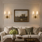 Linen Drum Multi Light Wall Lamp
