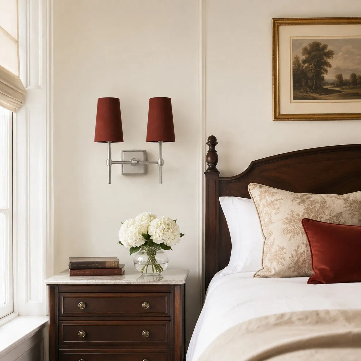 Linen Drum Multi Light Wall Lamp