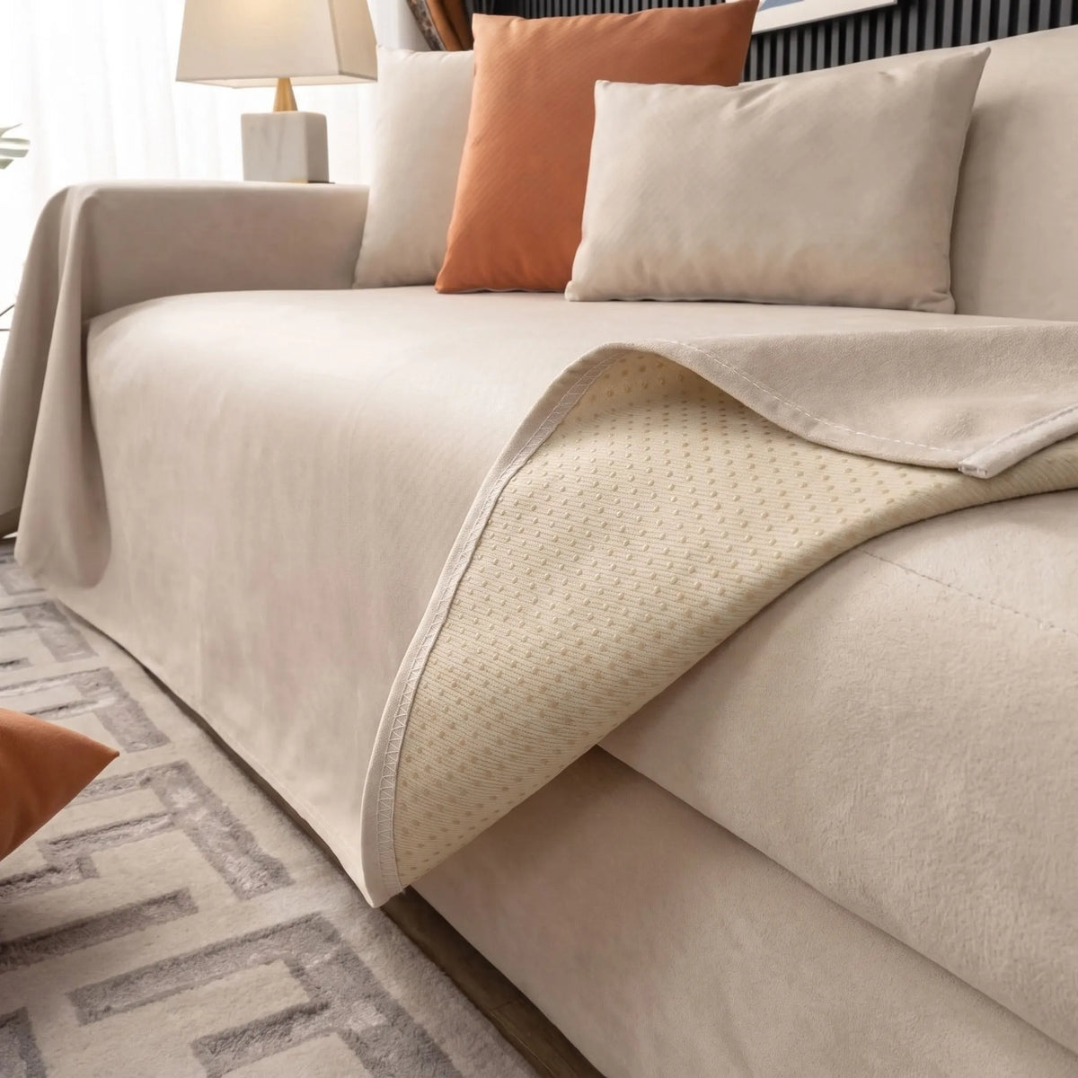 Liquid-Resistant Anti-Slip Sofa Cover